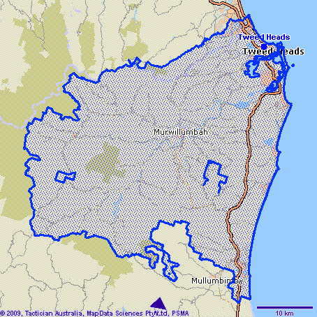 Tweed Heads Map